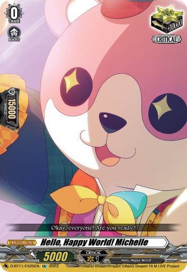 Hello, Happy World! Michelle (D-BT11/EX25EN) [Clash of Heroes]