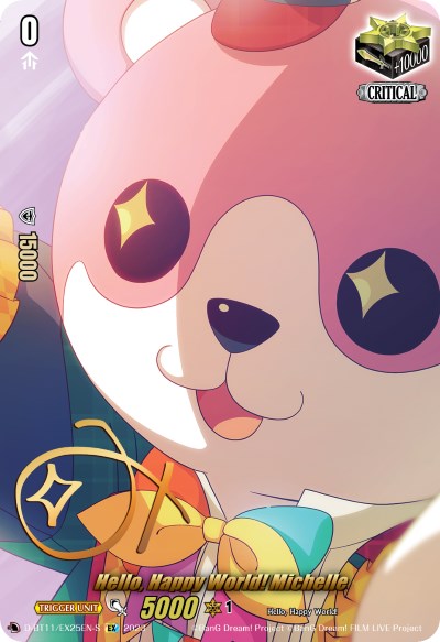 Hello, Happy World! Michelle (Signature) (D-BT11/EX25EN-S) [Clash of Heroes]