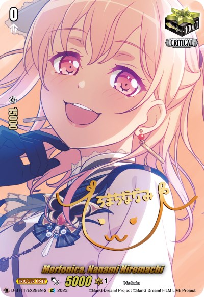 Morfonica, Nanami Hiromachi (Signature) (D-BT11/EX28EN-S) [Clash of Heroes]