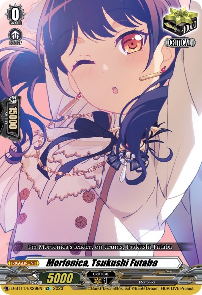 Morfonica, Tsukushi Futaba (D-BT11/EX29EN) [Clash of Heroes]