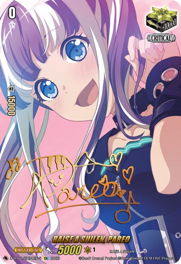 RAISE A SUILEN, PAREO (Signature) (D-BT11/EX34EN-S) [Clash of Heroes]