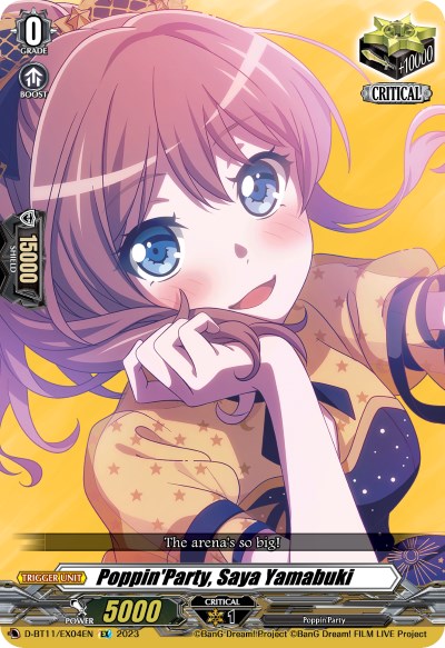 Poppin'Party, Saya Yamabuki (D-BT11/EX04EN) [Clash of Heroes]