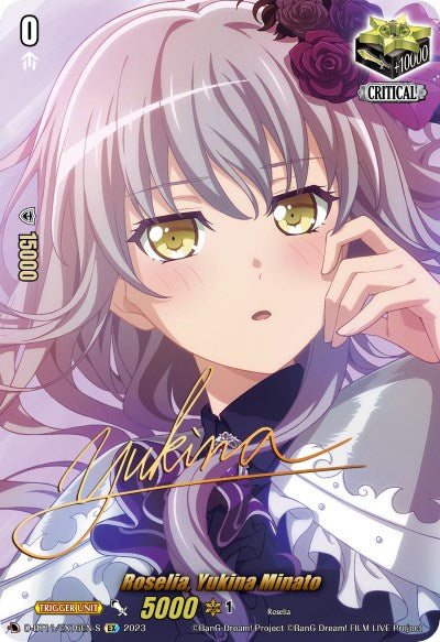 Roselia, Yukina Minato (Signature) (D-BT11/EX16EN-S) [Clash of Heroes]