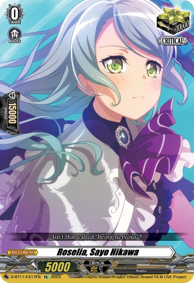 Roselia, Sayo Hikawa (D-BT11/EX17EN) [Clash of Heroes]