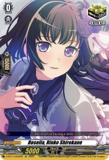 Roselia, Rinko Shirokane (D-BT11/EX20EN) [Clash of Heroes]