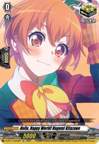 Hello, Happy World! Hagumi Kitazawa (D-BT11/EX23EN) [Clash of Heroes]