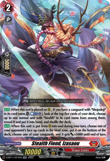 Stealth Fiend, Izasaou (D-BT11/017EN) [Clash of Heroes]