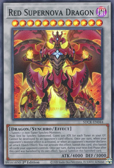 Red Supernova Dragon [SDCK-EN044] Super Rare