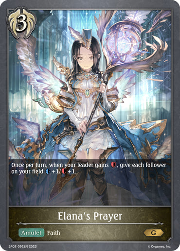 Elana's Prayer (BP02-092EN) [Reign of Bahamut]