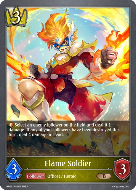 Flame Soldier (BP02-P10EN) [Reign of Bahamut]