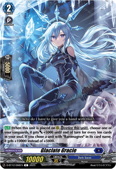 Glaciate Gracie (D-BT12/068EN) [Evenfall Onslaught]