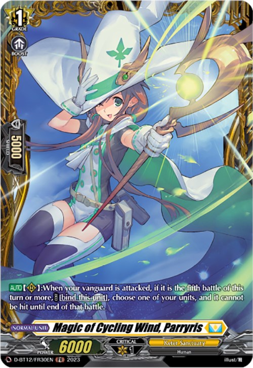 Magic of Cycling Wind, Parryris (D-BT12/FR30EN) [Evenfall Onslaught]