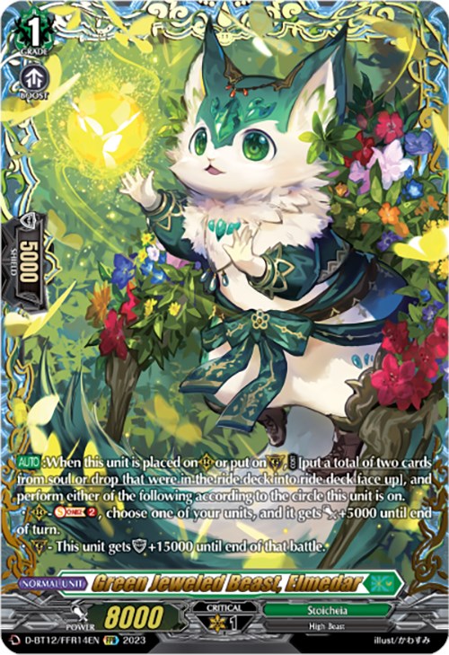 Green Jeweled Beast, Elmedar (D-BT12/FFR14EN) [Evenfall Onslaught]