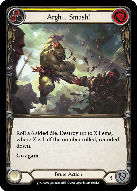 Argh... Smash! [U-CRU009-RF] (Crucible of War Unlimited)  Unlimited Rainbow Foil