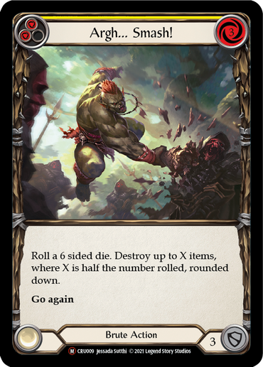 Argh... Smash! [U-CRU009-RF] (Crucible of War Unlimited)  Unlimited Rainbow Foil