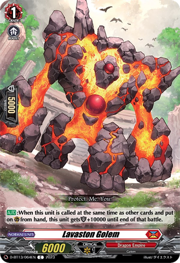 Lavaston Golem (D-BT13/064EN) [Flight of Chakrabarthi]