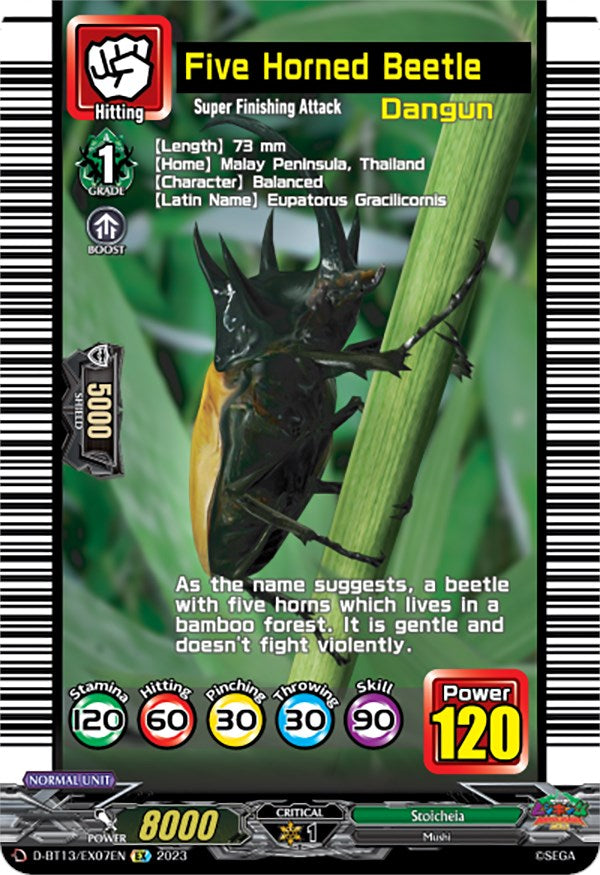 Five Horned Beetle (D-BT13/EX07EN) [Flight of Chakrabarthi]