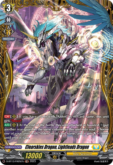 Clearskies Dragon, Lightleads Dragon (FR) (D-BT13/FR25EN) [Flight of Chakrabarthi]