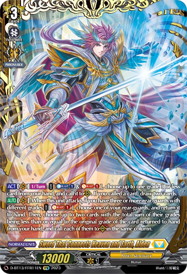 Sword That Connects Heaven and Earth, Alden (FFR) (D-BT13/FRR11EN) [Flight of Chakrabarthi]