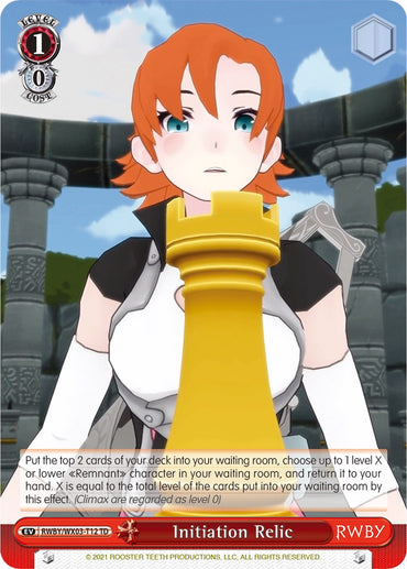 Initiation Relic (RWBY/WX03-T12 TD) [RWBY]
