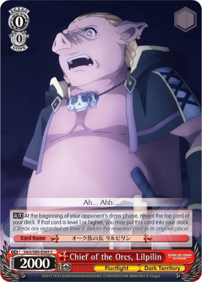 Chief of the Orcs, Lilpilin (SAO/S80-E065 C) [Sword Art Online -Alicization- Vol.2]