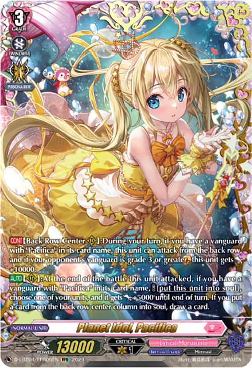 Planet Idol, Pacifica (D-LBT04/FFR06EN) [Lyrical Monasterio: Trick or Trick!]