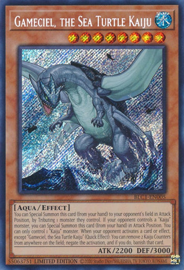 Gameciel, the Sea Turtle Kaiju [BLC1-EN005] Secret Rare