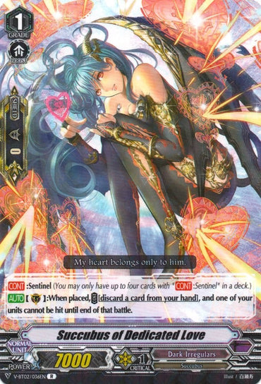Succubus of Dedicated Love (V-BT02/036EN) [Strongest! Team AL4]