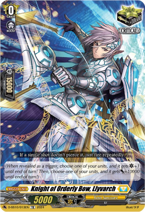 Knight of Orderly Bow, Llyvarch (D-SS10/013EN) [Stride Deckset -Luard-]