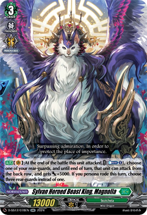 Sylvan Horned Beast King, Magnolia (D-SS12/078EN) [Triple Drive]