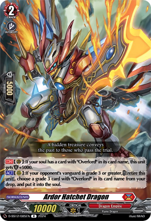 Ardor Hatchet Dragon (D-SS12/085EN) [Triple Drive]