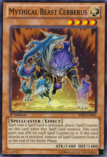 Mythical Beast Cerberus [BP02-EN042] Mosaic Rare