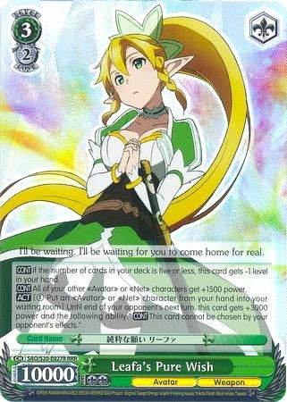 Leafa's Pure Wish (SAO/S20-E027R RRR) [Sword Art Online]