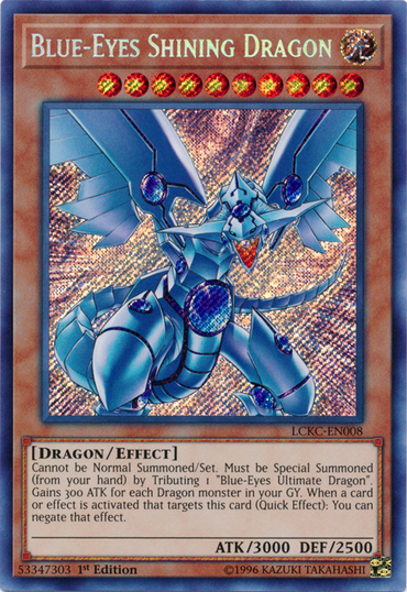 Blue-Eyes Shining Dragon [LCKC-EN008] Secret Rare