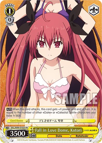 Fall in Love Dome, Kotori (Foil) [Date A Live Vol.2]