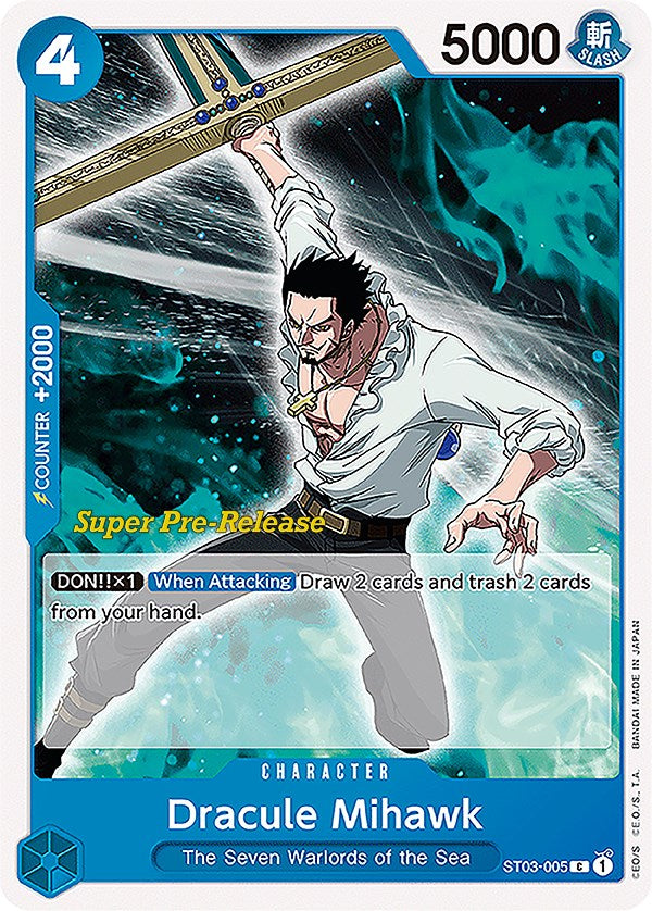 Dracule Mihawk [Super Pre-Release Starter Deck: The Seven Warlords of the Sea]