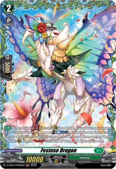 Festoso Dragon (FR) (D-BT07/FR30EN) [Raging Flames Against Emerald Storm]