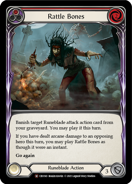 Rattle Bones [U-CRU143-RF] (Crucible of War Unlimited)  Unlimited Rainbow Foil