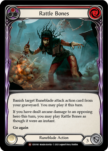Rattle Bones [U-CRU143-RF] (Crucible of War Unlimited)  Unlimited Rainbow Foil