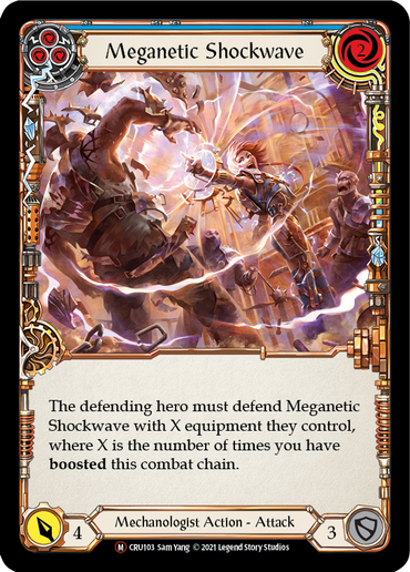 Meganetic Shockwave [U-CRU103-RF] (Crucible of War Unlimited)  Unlimited Rainbow Foil