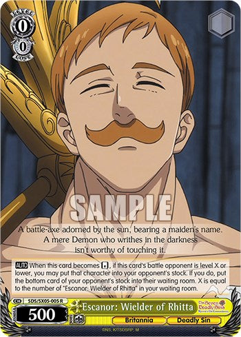 Escanor: Wielder of Rhitta (Foil) [The Seven Deadly Sins: Revival of The Commandments]