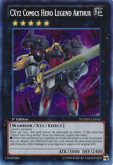 CXyz Comics Hero Legend Arthur [NUMH-EN042] Secret Rare