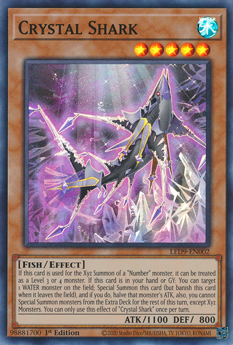 Crystal Shark [LED9-EN002] Super Rare