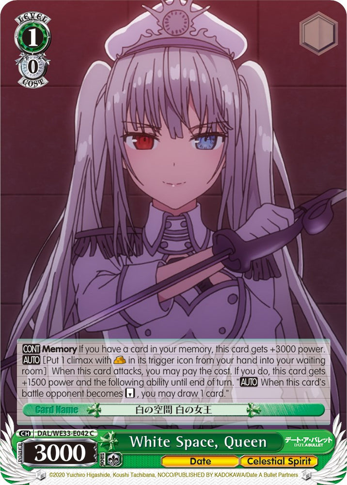 White Space, Queen (DAL/WE33-E042 C) (Parallel Foil) [Date A Bullet]