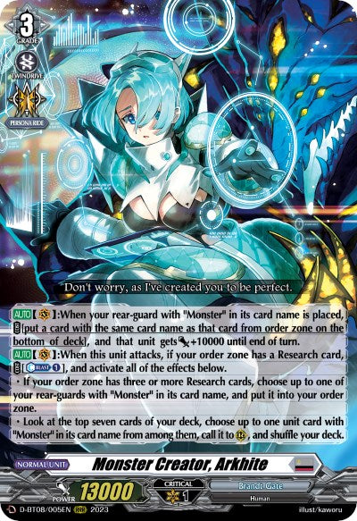 Monster Creator, Arkhite (D-BT08/005EN) [Minerva Rising]