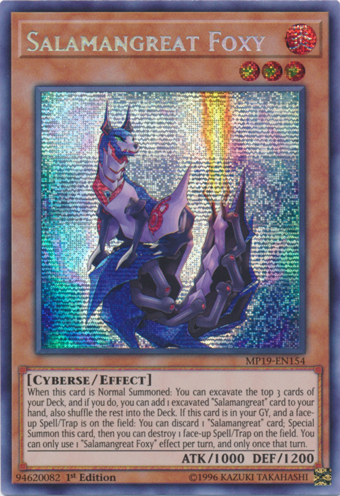 Salamangreat Foxy [MP19-EN154] Prismatic Secret Rare