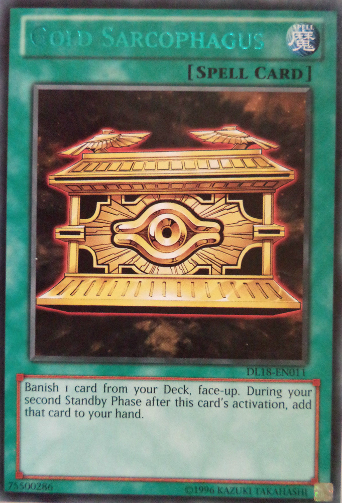 Gold Sarcophagus (Green) [DL18-EN011] Rare