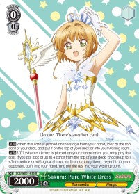 Sakura: Pure White Dress (CCS/WX01-035 R) [Cardcaptor Sakura: Clear Card]