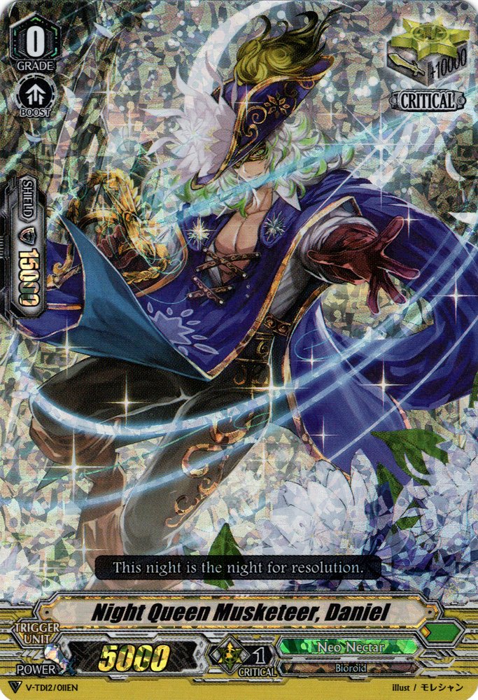 Night Queen Musketeer, Daniel (Parallel Foil) (V-TD12/011EN) [Ahsha]