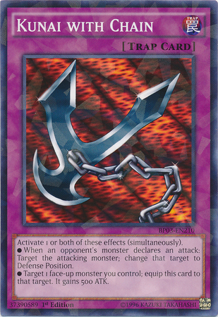 Kunai with Chain [BP03-EN210] Shatterfoil Rare